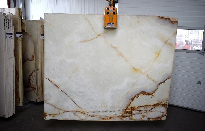 White Onyx Cross Cut