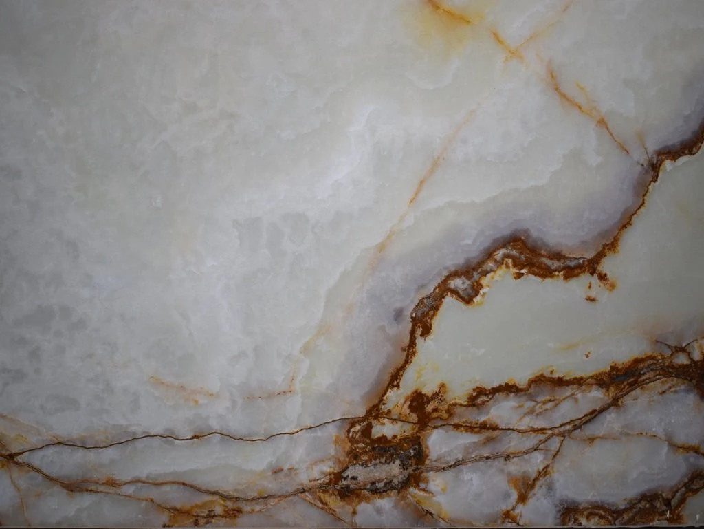 White Onyx Cross Cut